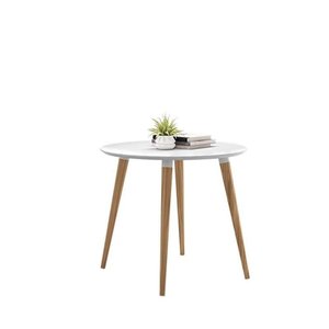 Mesa Veneza Redonda 900 sem Vidro Branco - Casa D
