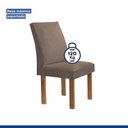 Ver mais imagens de Conjunto Mesa Arizona 120cm com 4 Cadeiras Canela Tampo Redondo Plus com Vidro