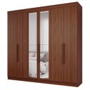 Ver imagem 3 de Guarda-Roupa Casal 6 Portas com Espelhos 234cm 100% MDF Boston Espresso Móveis Marrom/Jequitiba