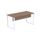 Ver imagem 3 de Escrivaninha Mesa Escritório X 150cm Industrial Walnut e Lilas Marrom