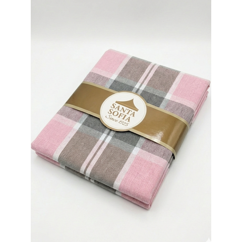 Toalha de Mesa Colibri 10 Lugares Algodão 1,40 x 3,00 m Rosa Santa Sofia