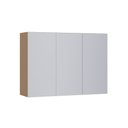 Ver imagem 1 de Armário Aéreo 120cm 3 Portas Slim Luciane Móveis