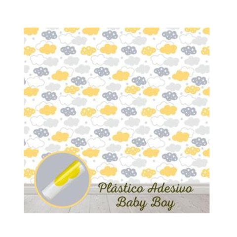 Papel Adesivo Tipo Contact Baby Boy/ Infantil C5/metros