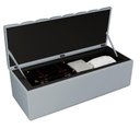 Ver imagem 7 de Cabeceira e Recamier Bau Casal 140 Cm Dalia Suede Cinza Artte
