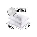 Ver imagem 4 de Travesseiro Fibras Siliconadas Plus Percal 200 Fios Kit C/ 4 Un 70x50x15 - Ortobom
