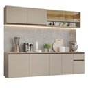 Ver imagem 2 de Armário de Cozinha Completa 240 Cm Suspenso Nice Madesa 05 Crema