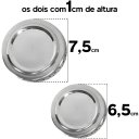 Ver imagem 3 de 4 Tampas Espalhadores de Alumínio para Boca de Fogão Atlas Mônaco, 2 Pequenas/ 2 Grandes