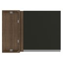 Ver imagem 3 de Armário Aéreo de Canto Glamy 1 Porta Rustic/Preto Madesa