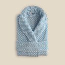 Ver imagem 1 de Roupão Vichy Microfibra Azul - A\casa Roupão Vichy Microfibra Azul M - A\casa