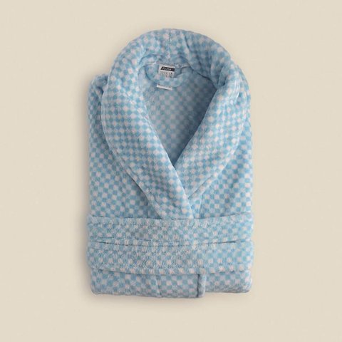 Roupão Vichy Microfibra Azul - A\casa Roupão Vichy Microfibra Azul M - A\casa