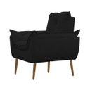 Ver imagem 4 de Conjunto 01 Poltrona Opala Decorativa + 01 Puff Quadrado Decorativo Suede