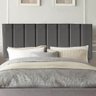 Painel Estofada Carla 100CM Solteiro Courino Cinza - D A DECOR - 1
