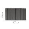 Painel Estofada Carla 100CM Solteiro Courino Cinza - D A DECOR - 2