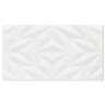 Revestimento Retificado Acetinado Losango Branco 32,5x59cm - 1