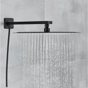 Ver imagem 7 de Ducha Preta Quadrada Inox 20x20 Desviador Chuveirinho Aquecimento a Gás Área Externo Creatore Metais