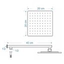 Ver imagem 5 de Ducha Preta Quadrada Inox 20x20 Desviador Chuveirinho Aquecimento a Gás Área Externo Creatore Metais