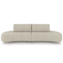 Ver imagem 1 de Sofá 4 Lugares para Sala Living Orgânico Pés Metálicos 260cm Shui P08 Linho Bege - Lyam Decor