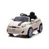 Carro Elétrico Infantil 12v Fiat 500 Branco com Controle Remoto Sons e Luzes - 1