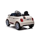 Ver imagem 4 de Carro Elétrico Infantil 12v Fiat 500 Branco com Controle Remoto Sons e Luzes