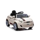 Ver imagem 6 de Carro Elétrico Infantil 12v Fiat 500 Branco com Controle Remoto Sons e Luzes