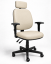 Ver imagem 1 de Cadeira Escritório Ergonômica NR17 Back System Executiva Diretor Apoio Cabeça Regulável Giratória