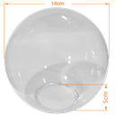 Ver imagem 2 de Globo Bolinha Vidro de Primeira Âmbar Liso sem Colar 05x12