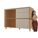 Ver imagem 5 de Gabinete de Cozinha Modulado C/ Tampo Condessa C/ 1 Porta e 3 Gavetas 120cm Carvalho/greice - Nesher