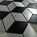 Ver imagem 3 de Pastilha Aluminio Adesiva Decoração Banheiro Cozinha Tri Dim