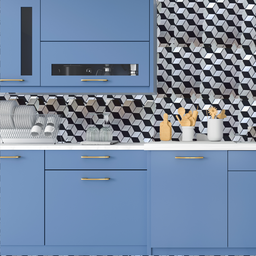 Pastilha Aluminio Adesiva Decoração Banheiro Cozinha Tri Dim - 4