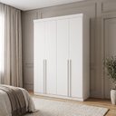 Ver imagem 1 de Guarda Roupa Solteiro 4 Portas 2 Gavetas 153,5cm