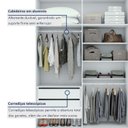 Ver imagem 7 de Guarda Roupa Solteiro 4 Portas 2 Gavetas 153,5cm