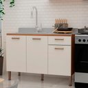 Ver imagem 1 de Balcão para Cozinha Freijó White Laca Brilho