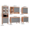 Cozinha Modulada Completa Ester New 100% Mdf Tuboarte 10 Portas e 6 Gavetas - 4