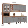 Cozinha Modulada Completa Ester New 100% Mdf Tuboarte 10 Portas e 6 Gavetas - 2