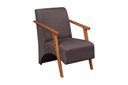 Ver imagem 1 de Poltrona Venus 1 Lugar Braço Madeira Maciça Tecido Suede Unidecor Marrom