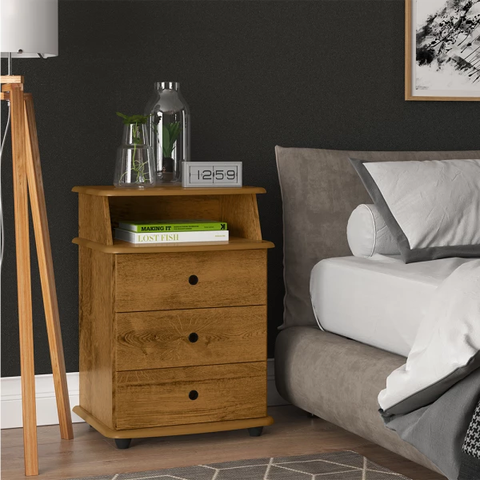 Mesa de Cabeceira Luxo New Freijo Ej