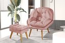 Ver imagem 2 de Poltrona Sênior e Puf Decorativa para Salão de Beleza Rose