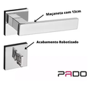 Ver imagem 3 de Fechadura Pado Retro 411 - 55 Banheiro Roseta Quadrada Cromada