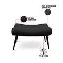 Ver imagem 6 de Kit 01 Poltrona e 01 Puff Sher Suede Pés Palito de Ferro - D’Rossi Preto