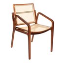 Ver imagem 1 de Cadeira para Mesa de Jantar Virginia 54cm Madeira Maciça com Braço - Sallar Home