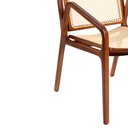 Ver imagem 4 de Cadeira para Mesa de Jantar Virginia 54cm Madeira Maciça com Braço - Sallar Home
