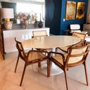 Ver imagem 2 de Cadeira para Mesa de Jantar Virginia 54cm Madeira Maciça com Braço - Sallar Home