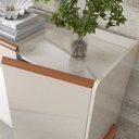 Ver imagem 2 de Buffet Aparador Cantinho 4 Portas Pés Madeira Elegance - Off White Jequetiba