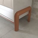 Ver imagem 3 de Buffet Aparador Cantinho 4 Portas Pés Madeira Elegance - Off White Jequetiba