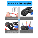 Ver imagem 5 de Alicate Crimpar Prensa Terminal Ilhós Tubular 0,25mm² até 10mm²