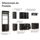 Ver imagem 4 de Armário de Cozinha Completa 310cm Rustic/preto Lux Madesa 02