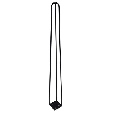 Pé de Metal 60 Cm Hairpin Legs Mesa de Canto Aparador Preto