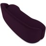 Sofá 3 Lugares Curvo Sala de Estar Living Lótus D02 Veludo Roxo 210 cm C-292 - Lyam Decor - 6