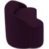 Sofá 3 Lugares Curvo Sala de Estar Living Lótus D02 Veludo Roxo 210 cm C-292 - Lyam Decor - 7