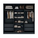 Ver imagem 3 de Guarda Roupa Ravi em Mdf 240x232,2cm 6 Portas 4 Gavetas Grafitto 1109